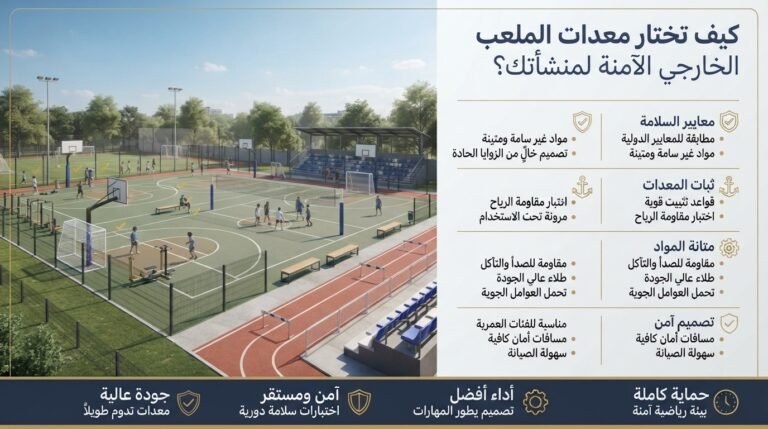 كيف تختار معدات الملعب الخارجي الآمنة لمنشأتك؟