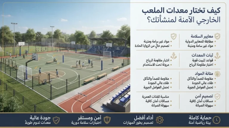كيف تختار معدات الملعب الخارجي الآمنة لمنشأتك؟