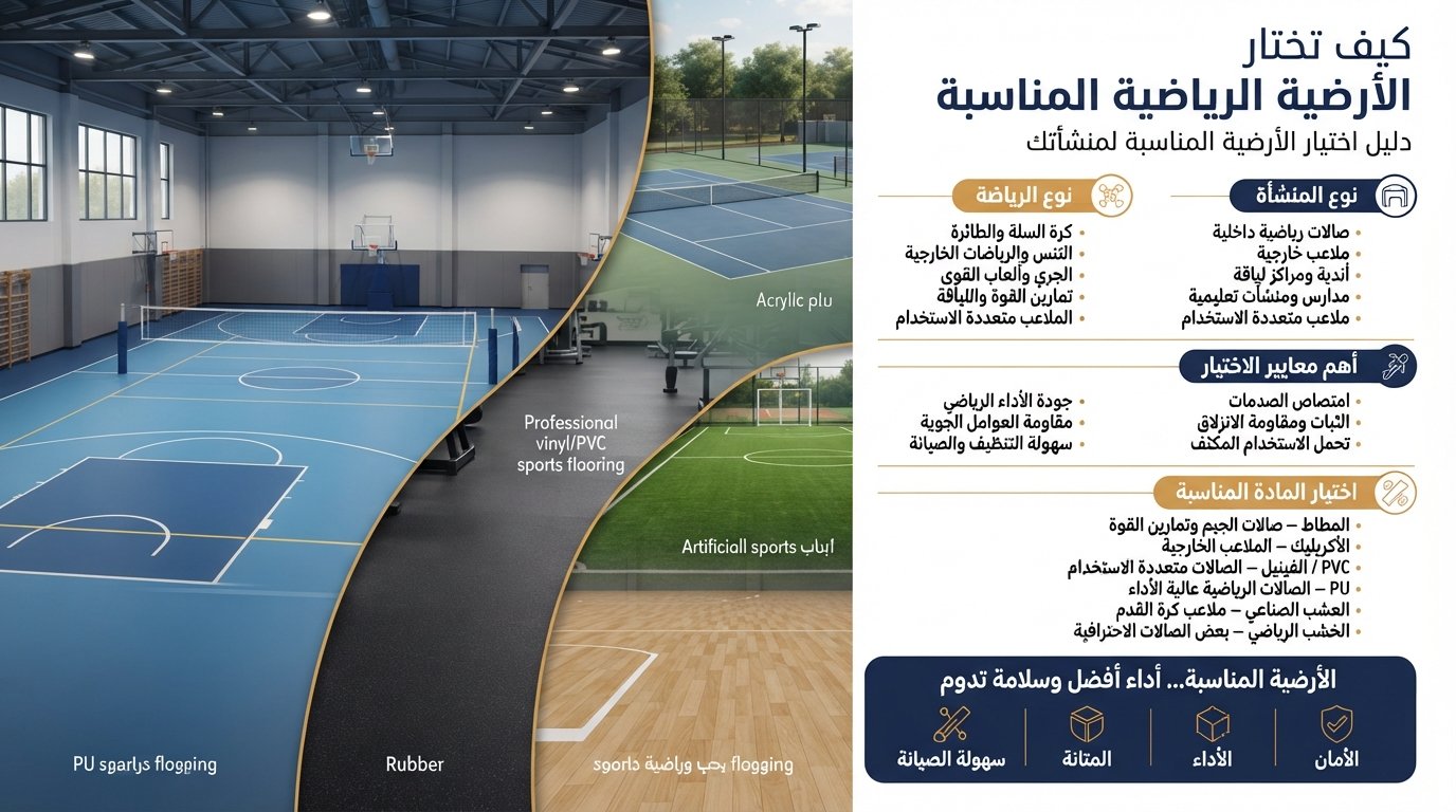كيف تختار الأرضية الرياضية المناسبة لمنشأتك؟