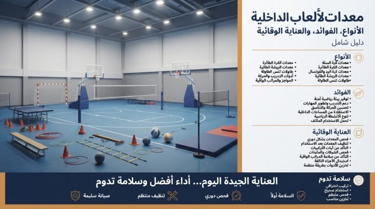 معدات الألعاب الداخلية: الأنواع، الفوائد، والعناية الوقائية — دليل شامل