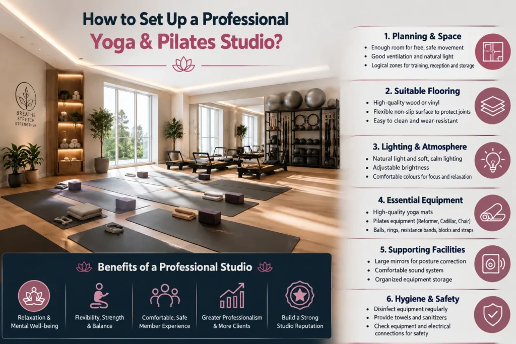 How to Set Up a Professional Yoga and Pilates Studio ?