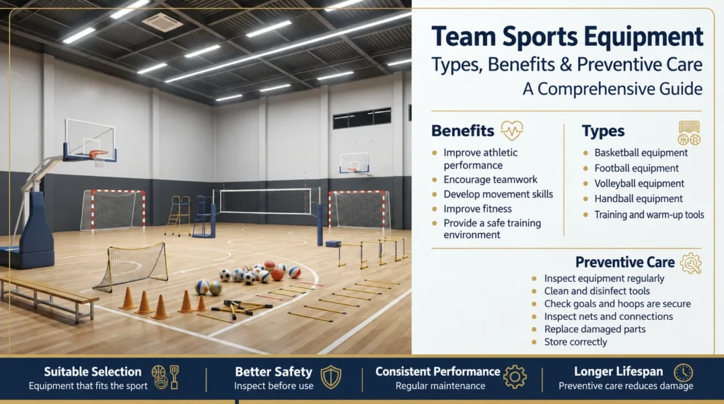 Team Sports Equipment: Types, Benefits, and Preventive Maintenance — A Comprehensive Guide
